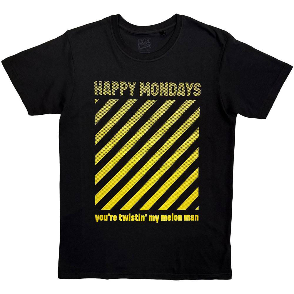 Happy Mondays - You're Twistin' My Melon Man Heren Tshirt - Zwart